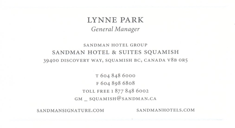Sandmin Hotel Squamish BC...