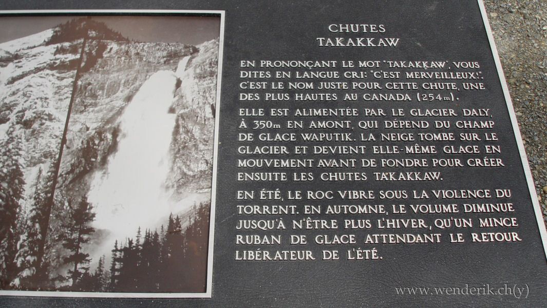  TAKAKKAW Falls, Field, Yoho national Park, British Columbia, Canada... 