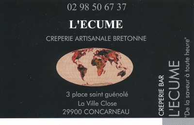 L'Ecume Crperie Concarneau...