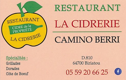 La Cidrerie... Restaurant...