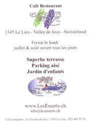 Les Esserts de Rive...