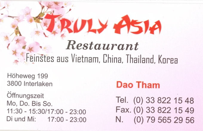 Truly Asia... Interlaken...